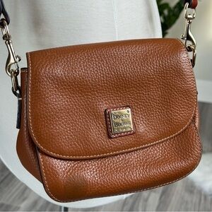 Dooney & Bourke Pebble Grain Leather Saddle Crossbody Bag